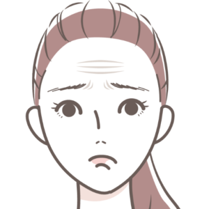 1.表情じわ